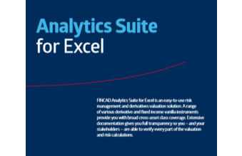 FINCAD Analytics Suite for Excel